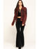 Double D Ranch Women's Oxblood Tasajulillo Jacket , Red, hi-res
