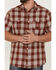 Image #3 - Brothers and Sons Men's Large Plaid Short Sleeve Button Down Western Shirt, Red, hi-res