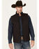 Image #1 - RANK 45® Men's Southwestern Print Softshell Vest, Chocolate, hi-res