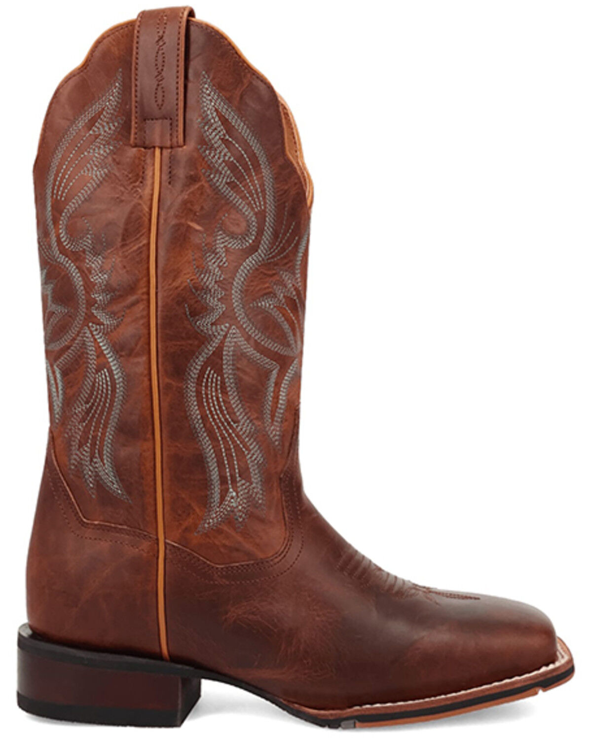 Image #2 - Dan Post Women's Brandy Western Boots - Broad Square Toe, Brown, hi-res