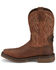 Image #3 - Justin Men's Broncy Waterproof Western Work Boots - Composite Toe, Brown, hi-res