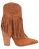 Image #2 - Dingo Women's Crazy Train Leather Booties - Round Toe, Caramel, hi-res