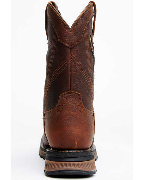 Image #5 - Cody James Men's 10" Disruptor Western Work Boots - Soft Toe, Brown, hi-res