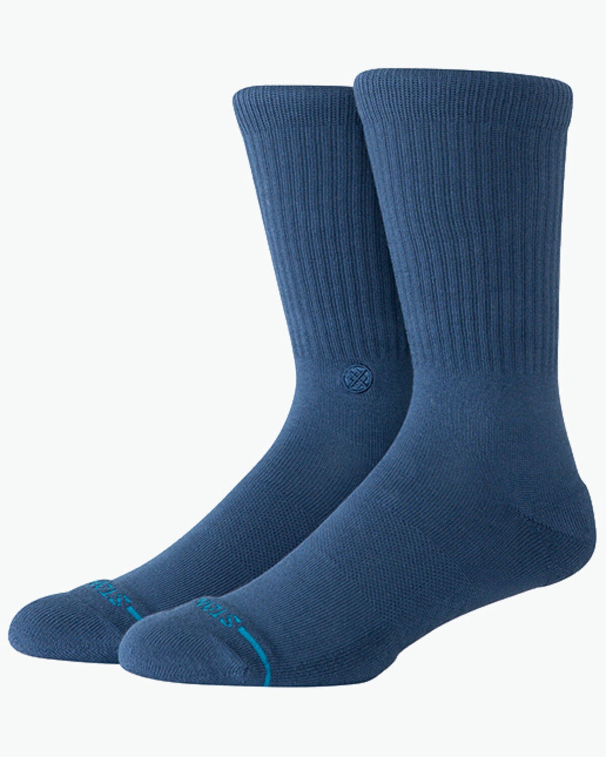 Stance Men's Icon Crew Socks, Dark Teal, hi-res