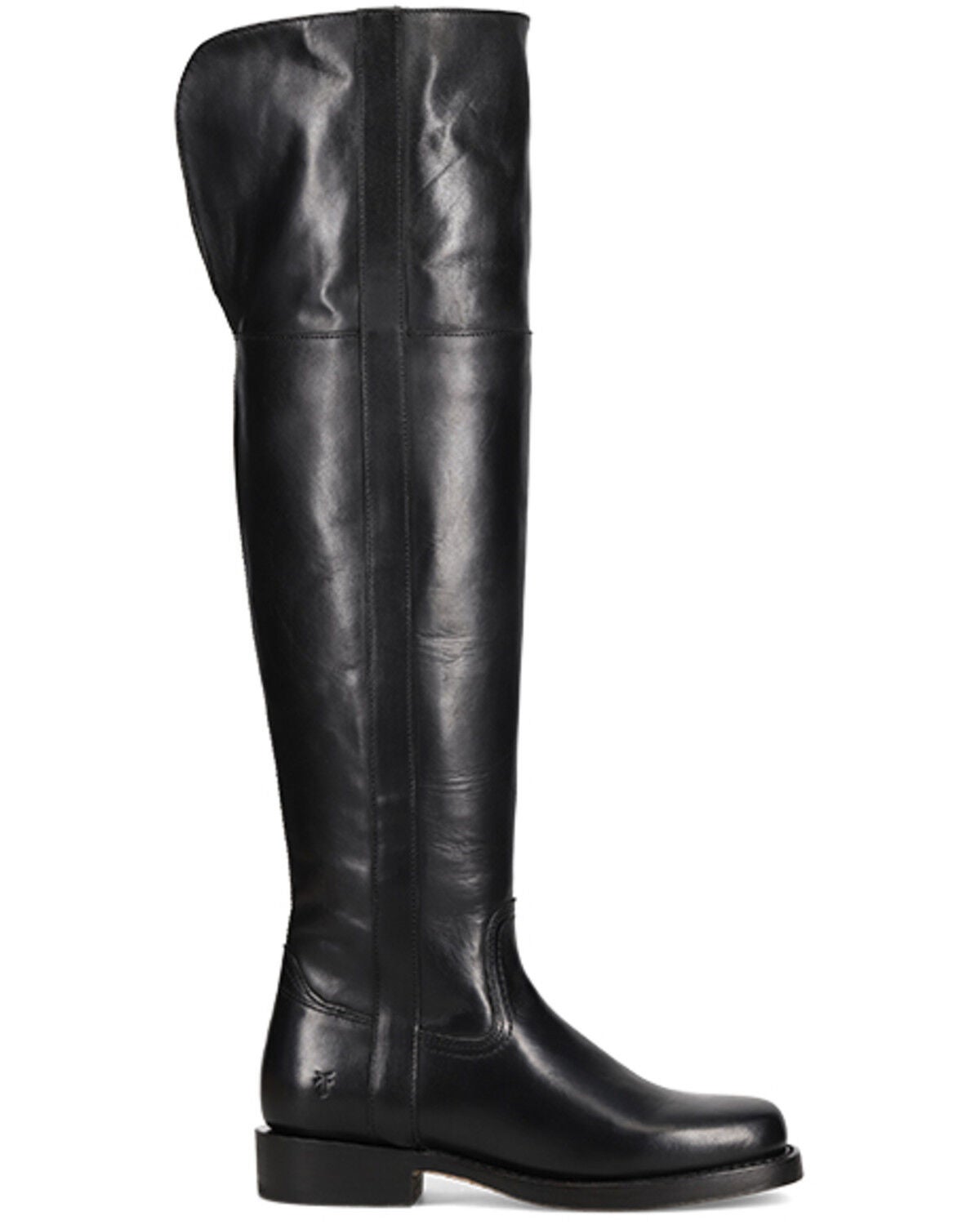 Image #2 - Frye Women's Campus Low Heel Over The Knee Fashion Boots - Round Toe, Black, hi-res