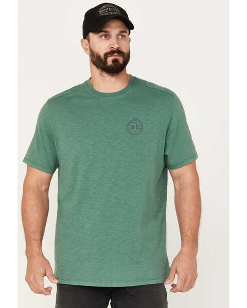 Brothers & Sons Men's Campfire Short Sleeve Graphic T-Shirt, Green, hi-res