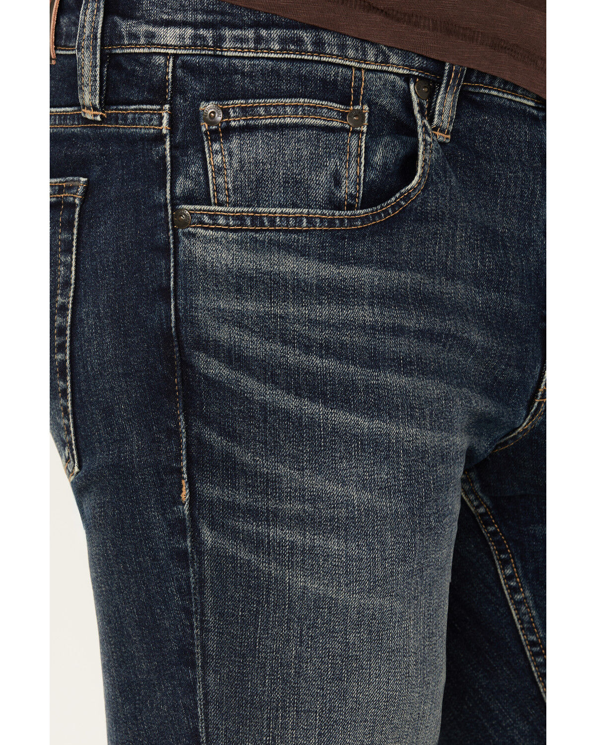 Image #2 - Brothers and Sons Men's Tucker Slim Straight Stretch Denim Jeans, Dark Wash, hi-res