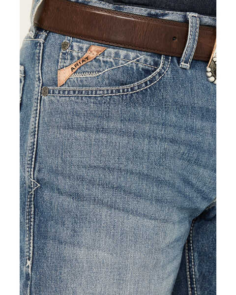 Image #2 - Ariat Men's M4 Solano Relaxed Fit Straight Poplar Jeans, Medium Wash, hi-res