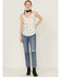 Shyanne Women's Star Print Cami , White, hi-res