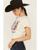 Image #2 - Girl Dangerous Women's Nashville Boot Short Sleeve Baby Tee, Natural, hi-res