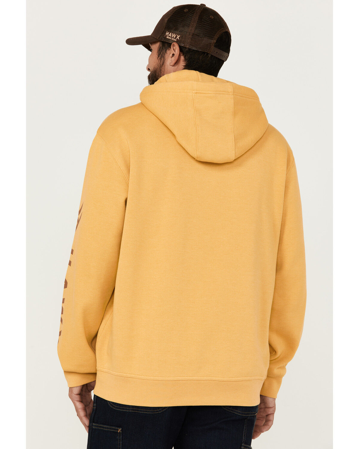 Image #4 - Hawx Men's Halstead Hooded Sweatshirt, Honey, hi-res