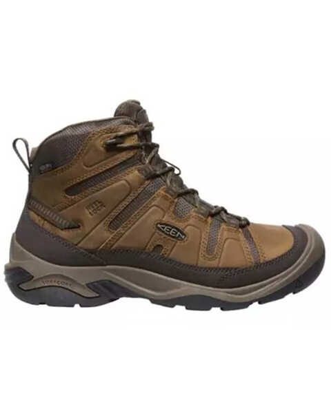 Image #2 - Keen Men's Circadia Mid Waterproof Lace-Up Hiking Boots - Round toe, Brown, hi-res