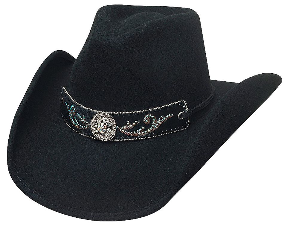 Bullhide Hangin' Out Black Wool Cowgirl Hat, Black, hi-res