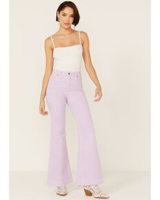 Rolla Women's Lavender Corduroy Eastcoast Flare Jeans, Lavender, hi-res