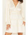 Image #3 - Shyanne Women's Ruffle Satin Dress, Cream, hi-res