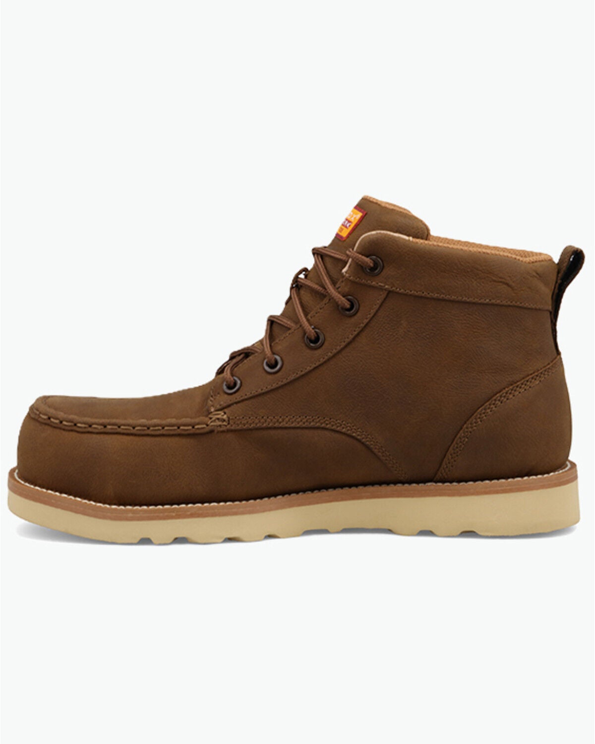Image #3 - Twisted X Men's 6" Lace-Up Moc Work Boots - Composite Toe, Brown, hi-res