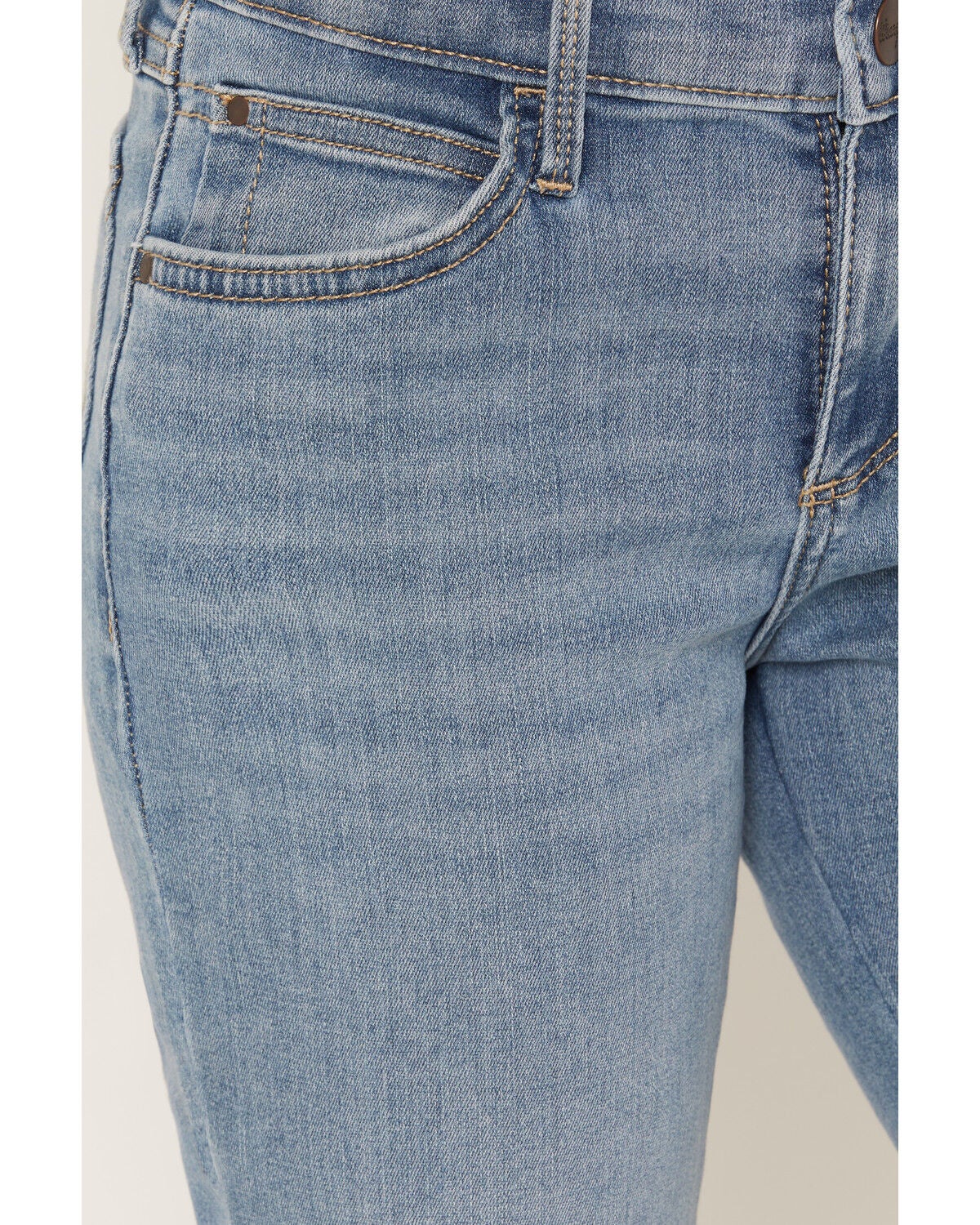 Image #2 - Wrangler Girls' Bespoke Medium Wash Bootcut Stretch Denim Jeans, Medium Wash, hi-res