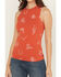 Image #3 - Wrangler Retro Women's Conversational Sleeveless Ribbed Tank Top, Red, hi-res