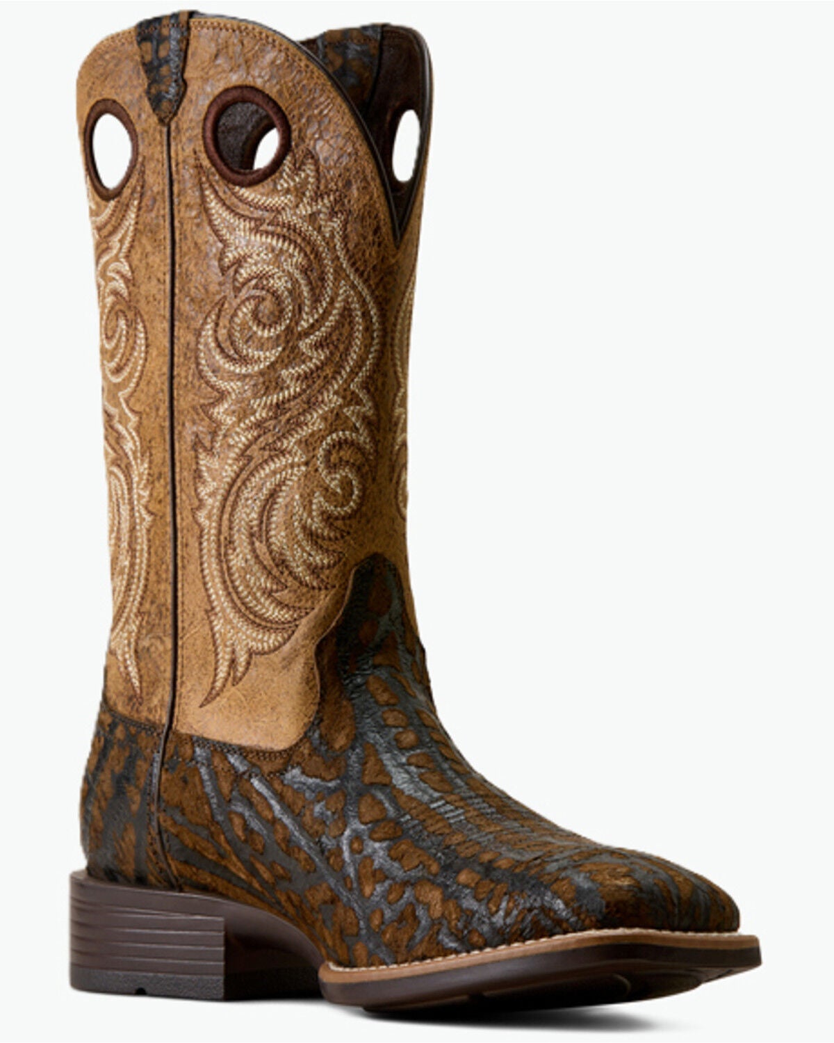 Image #1 - Ariat Men's Redcliff Performance Western Boots - Broad Square Toe, Brown, hi-res