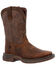 Image #1 - Durango Little Boys' Rebel Western Boots - Broad Square Toe, Brown, hi-res