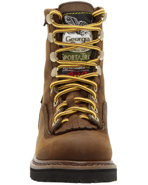 Image #4 - Georgia Boys' Insulated Outdoor Waterproof Lace-Up Boots, Tan, hi-res
