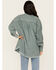 Image #4 - Cleo + Wolf Women's Oversized French Terry Shacket, Steel Blue, hi-res