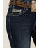 Image #4 - Rock & Roll Denim Women's Dark Wash Mid Rise Embroidered Bootcut Stretch Denim Jeans, Dark Wash, hi-res