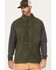 Image #1 - Hawx Men's Fleece Zip Vest, Olive, hi-res