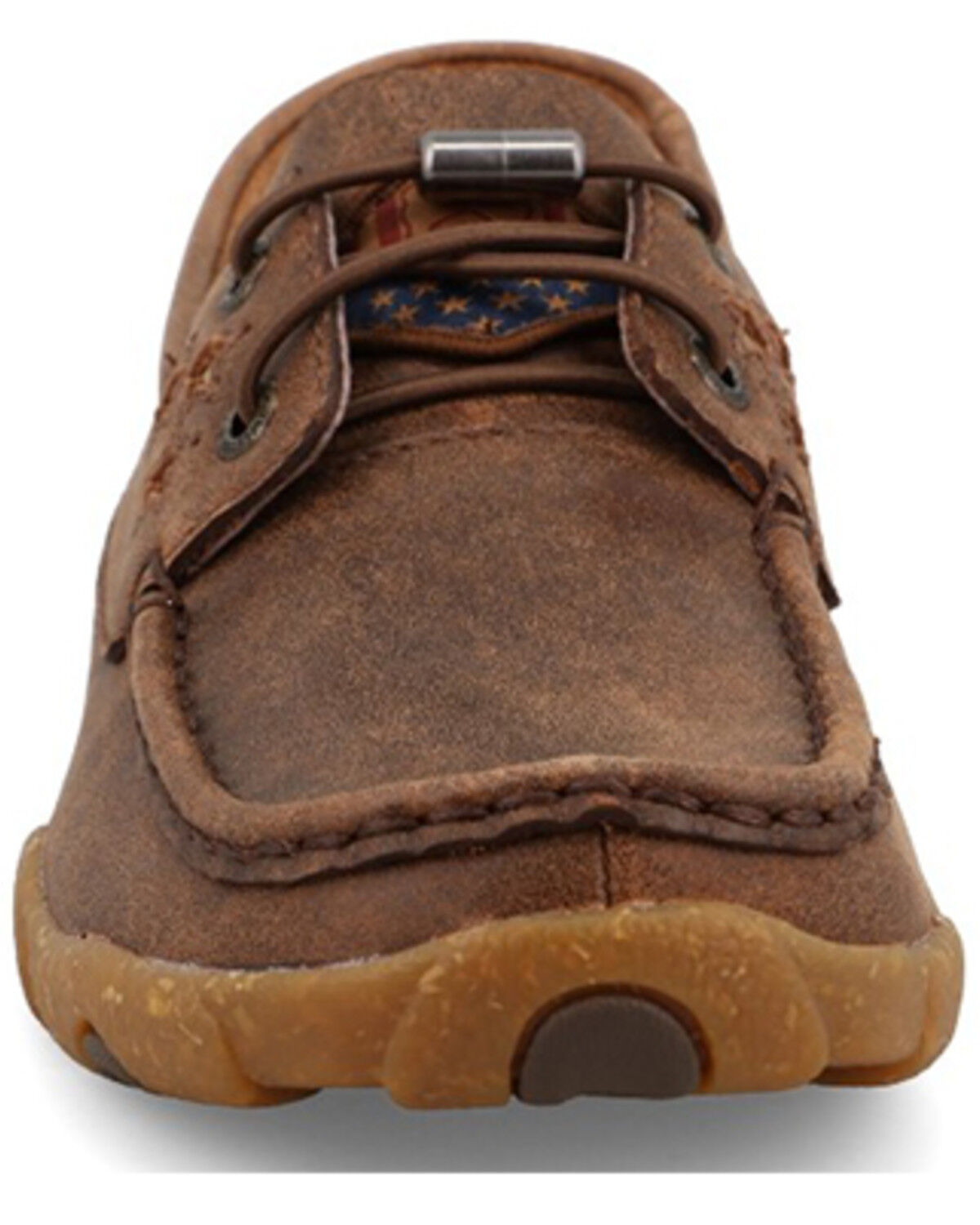 Image #4 - Twisted X Women's Boat Driving Shoes - Moc Toe, Brown, hi-res