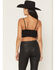 Image #4 - Fornia Women's Boot Stitch Sleeveless Cropped Tank Top, Black, hi-res