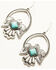 Image #2 - Cowgirl Confetti Women's Silver & Turquoise Thunderbird Just Fly Earrings, Silver, hi-res