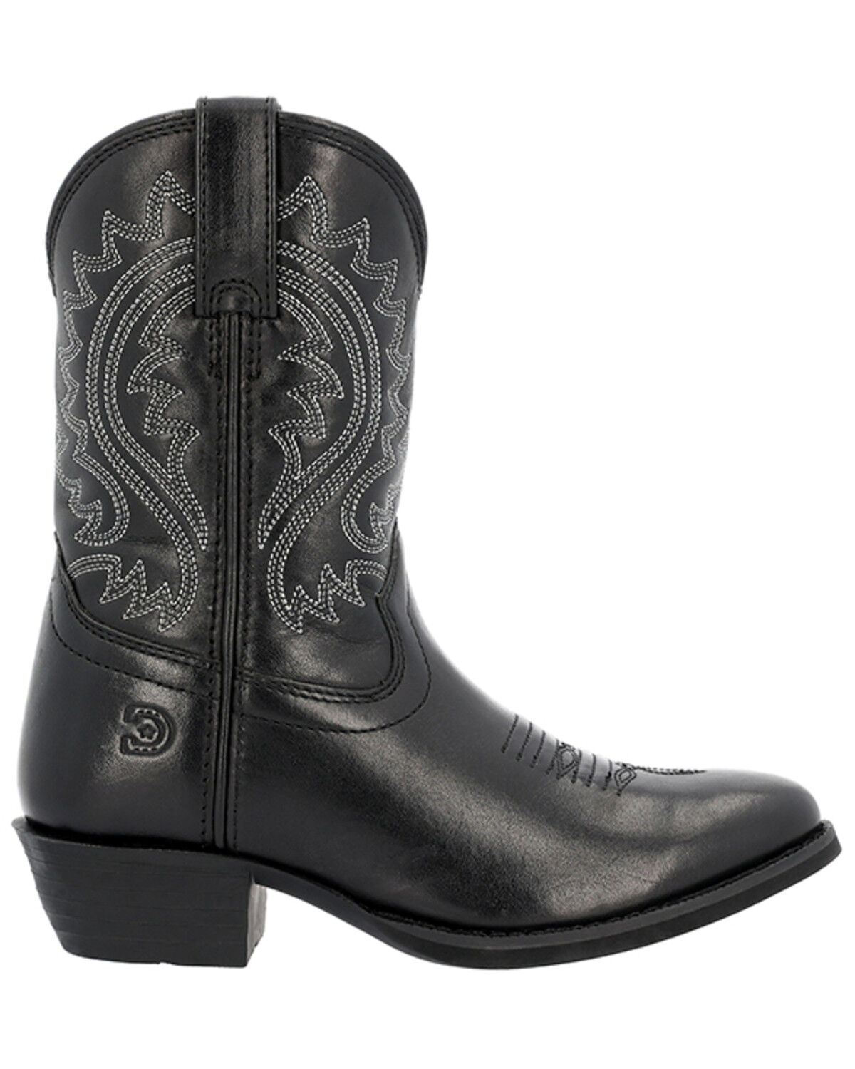 Image #2 - Durango Little Girls' Shyloh Western Boots - Round Toe, Black, hi-res