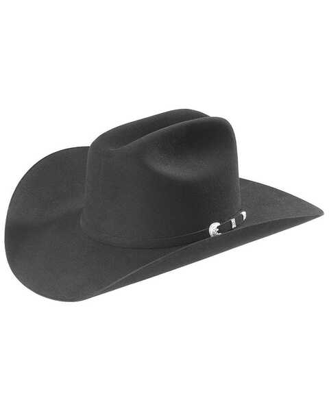 Stetson Men's Black 10X Shasta Premier Fur Felt Western Hat , Black, hi-res