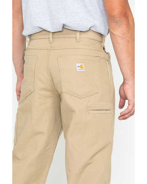 Image #4 - Carhartt Men's FR Canvas Work Pants, Khaki, hi-res