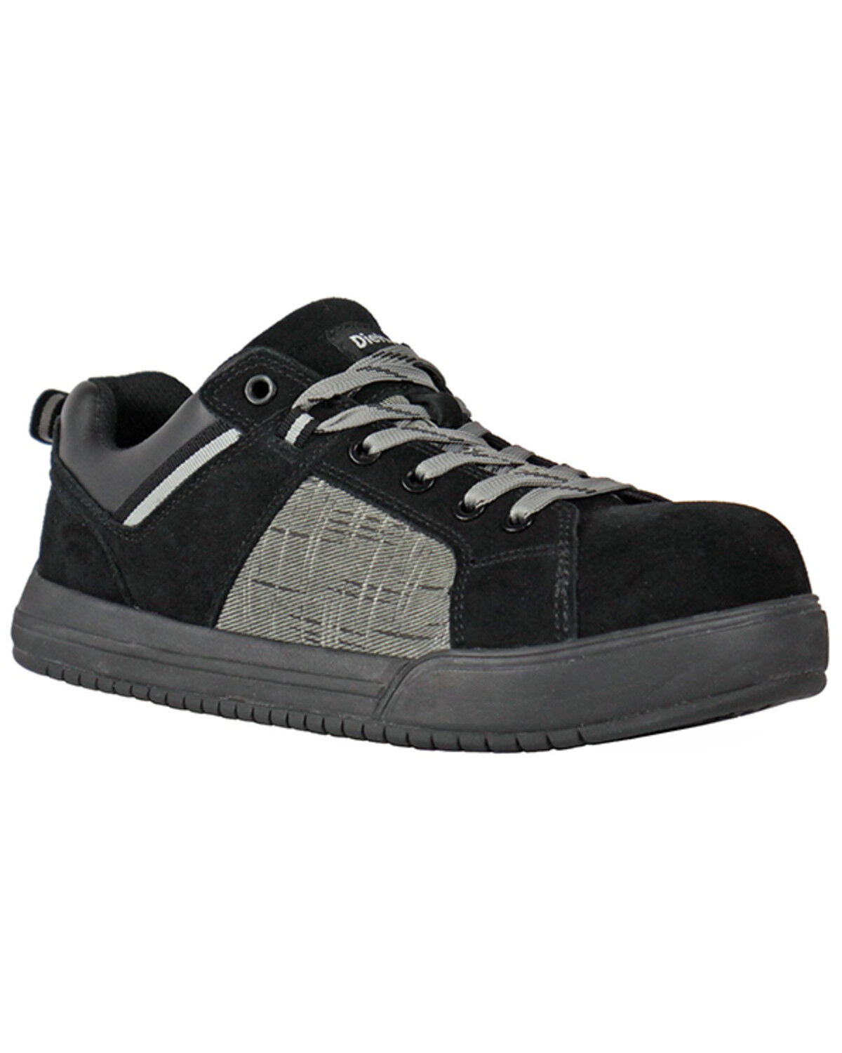 Image #1 - Die Hard Men's Solstice Lace-Up Work Shoes - Composite Toe, Black/grey, hi-res
