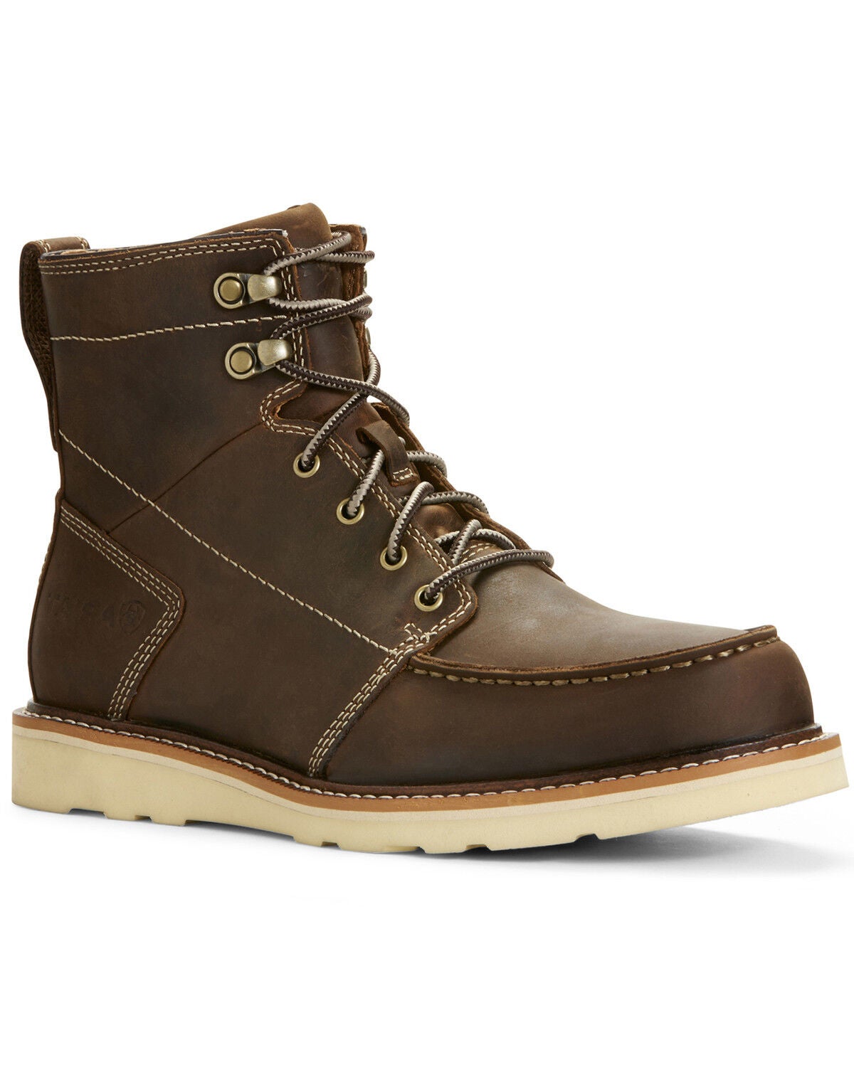 Ariat Men's Brewed Barley Recon Lace-Up Boots - Moc Toe, Brown, hi-res