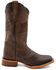Image #2 - Ferrini Men's Patriot Western Boots - Broad Square Toe, Chocolate, hi-res