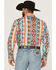 Image #4 - Wrangler Men's Checotah Southwestern Striped Long Sleeve Pearl Snap Western Shirt, Multi, hi-res