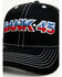 Image #2 - RANK 45® Men's Embroidered Flag Logo Mesh-Back Ball Cap , Black, hi-res