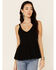 Idyllwind Women's Godet Rib Knit Tank Top , Black, hi-res