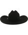 Image #4 - Rodeo King Low Rodeo 7X Felt Cowboy Hat, Black, hi-res