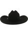 Rodeo King Men's Low Rodeo 7X Felt Cowboy Hat, Black, hi-res