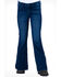 Cowgirl Tuff Girls' Medium Wash Flex Trousers , Blue, hi-res