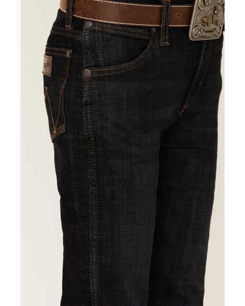 Image #2 - Wrangler Retro Boys' Dark Wash Dax Slim Bootcut Jeans, Dark Wash, hi-res