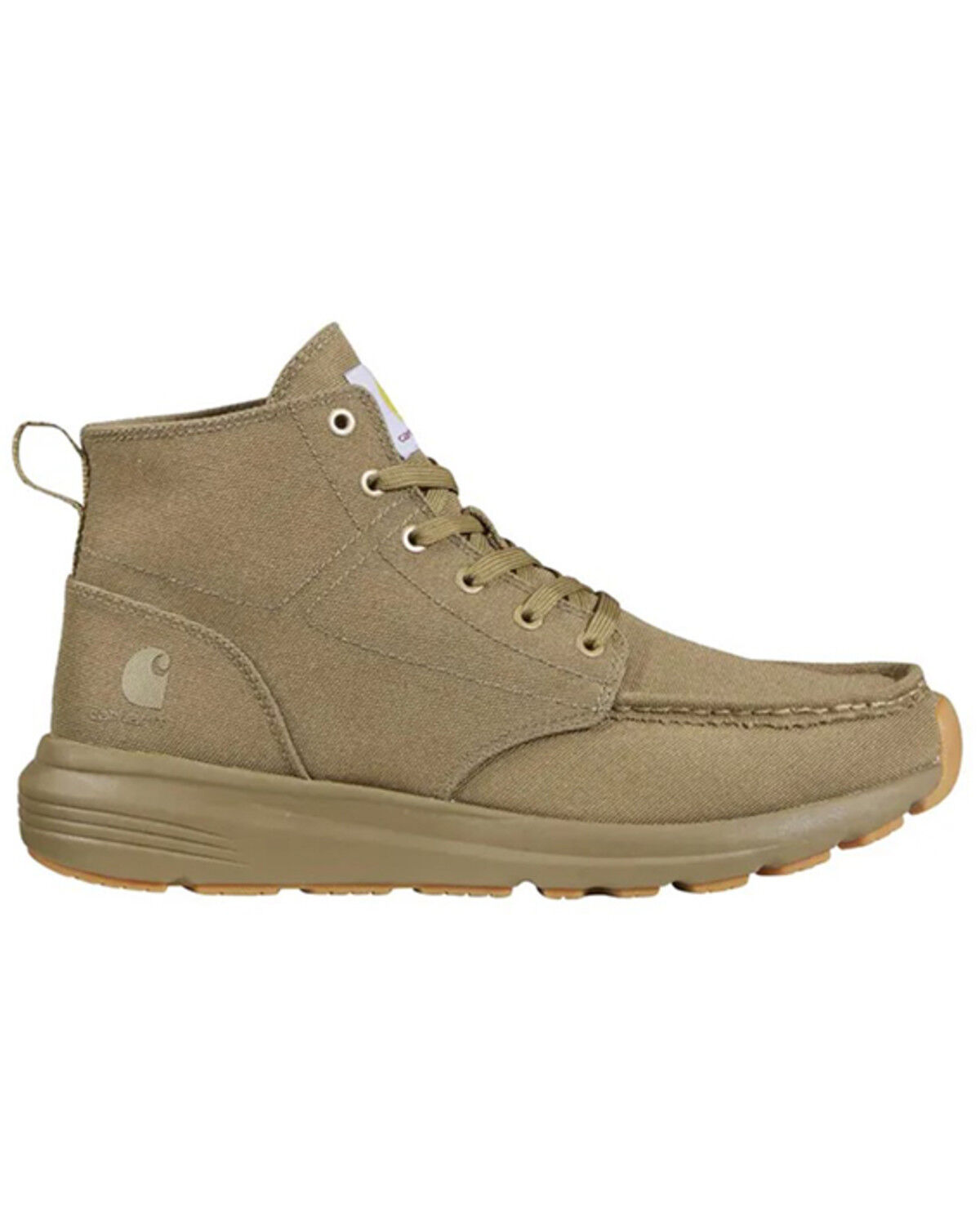 Image #2 - Carhartt Men's Haslett Canvas Chukka Moc Work Shoes - Soft Toe, Coyote, hi-res