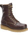 Image #1 - Carolina Men's 8" Amp Hi Wedge Work Boots - Soft Toe, Dark Brown, hi-res