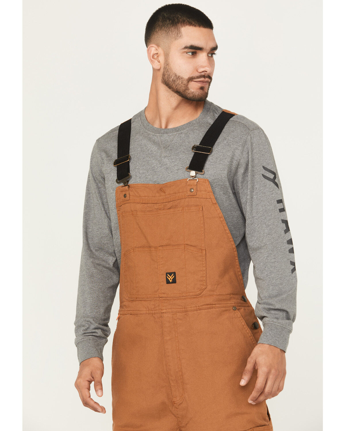 Image #2 - Hawx Men's Tillman Insulated Duck Canvas Overalls, Rust Copper, hi-res