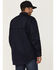Image #4 - Forge Workwear Men's FR Lightweight Ripstop Vent Long Sleeve Snap Work Shirt, Navy, hi-res