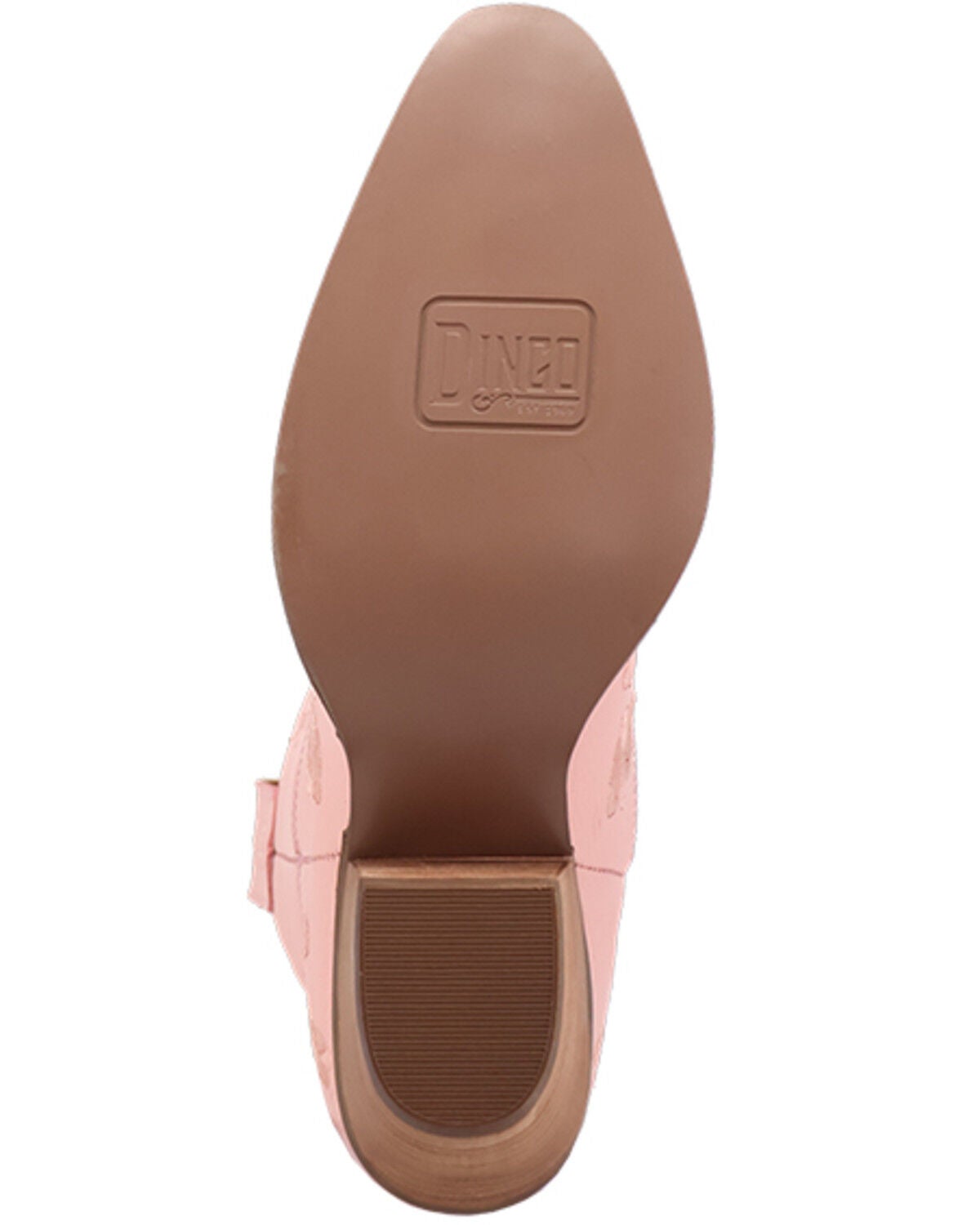 Image #7 - Dingo Women's Sweetheart Embroidered Booties - Round Toe, Pink, hi-res