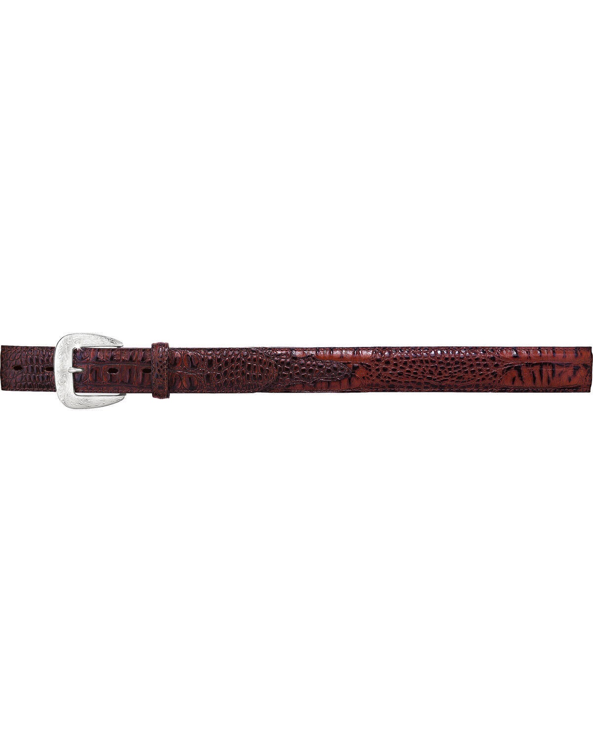 Image #1 - Tony Lama Men's Gator Embossed Leather Belt, Brown, hi-res